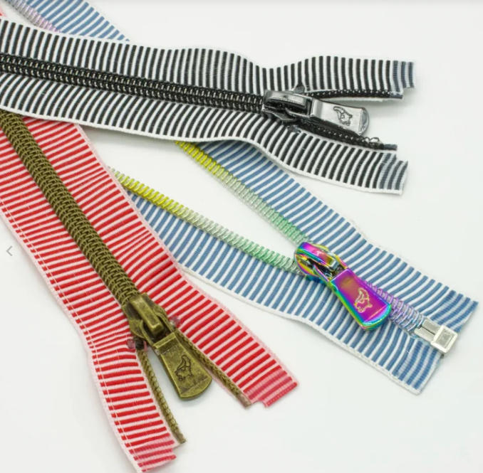 Metallic Nylon Zippers