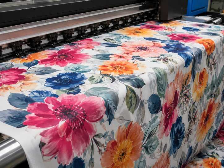 Reactive Printing on Fabric
