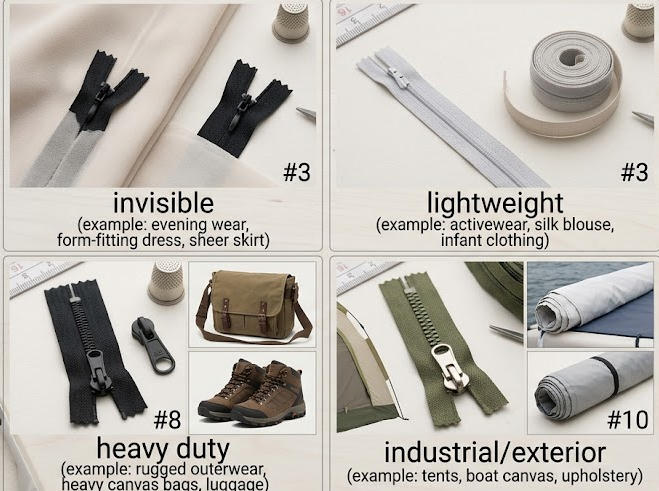 Choose the Right Nylon Zipper for Specific Application