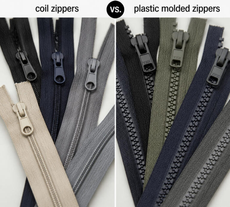 Coil Zippers vs. Plastic Molded Zippers