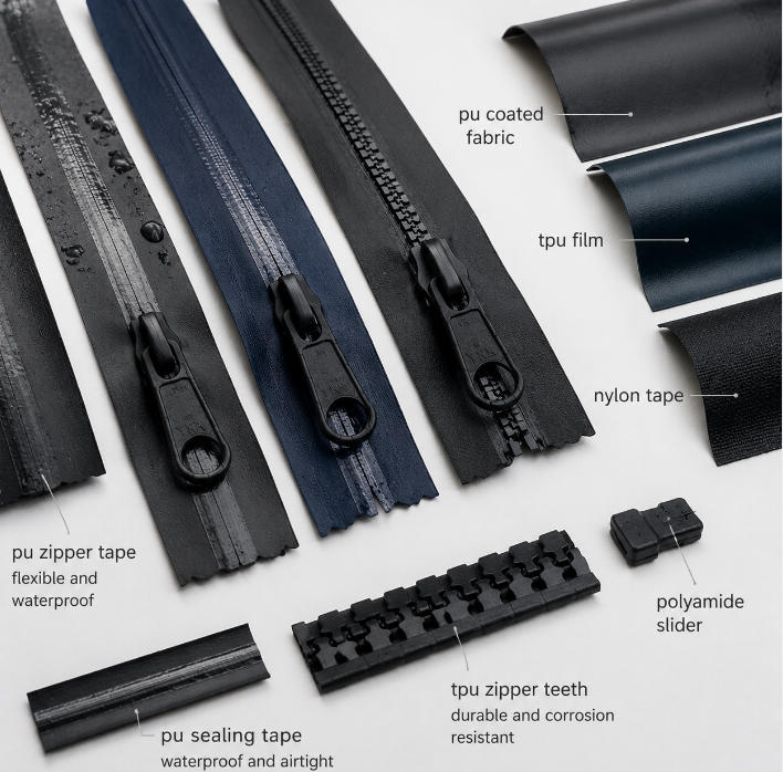 aterials of Waterproof Zippers for Marine Equipment