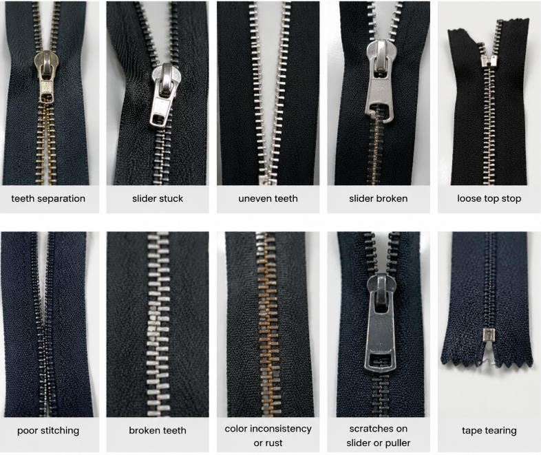 Common Defects in Zipper Manufacturing
