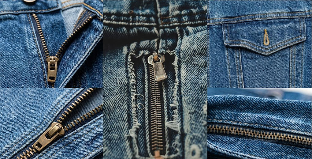 Metal Zipper for Denim Fabrics