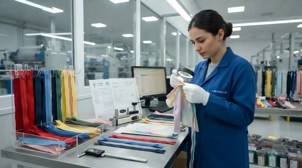 Modern zipper quality inspection