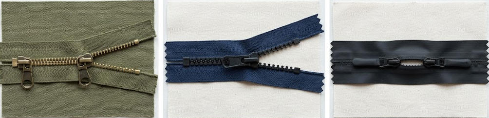 Two-way Zippers