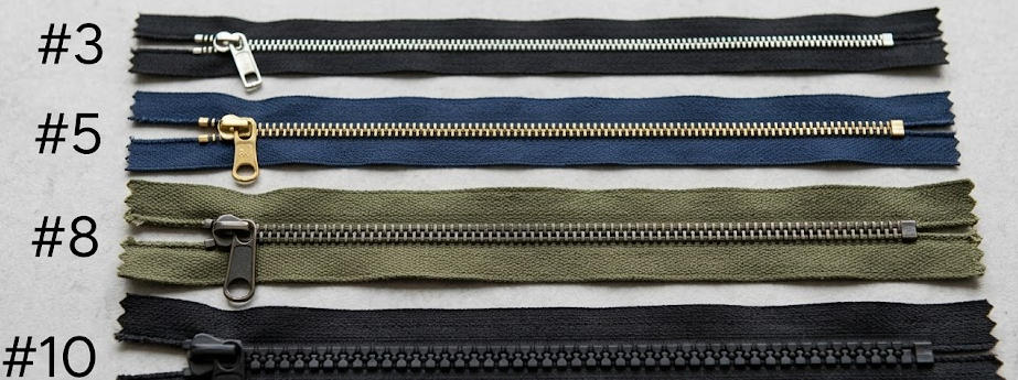 Zipper Sizes