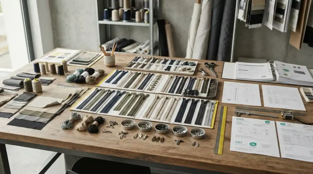textile sourcing workspace