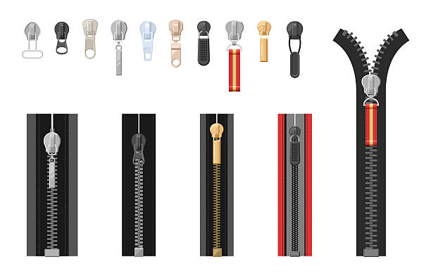 zipper styles and colors