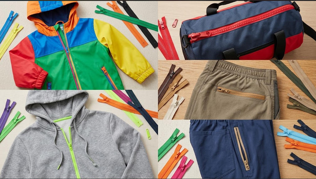 Plastic Zipper Colors for Different Garment Types