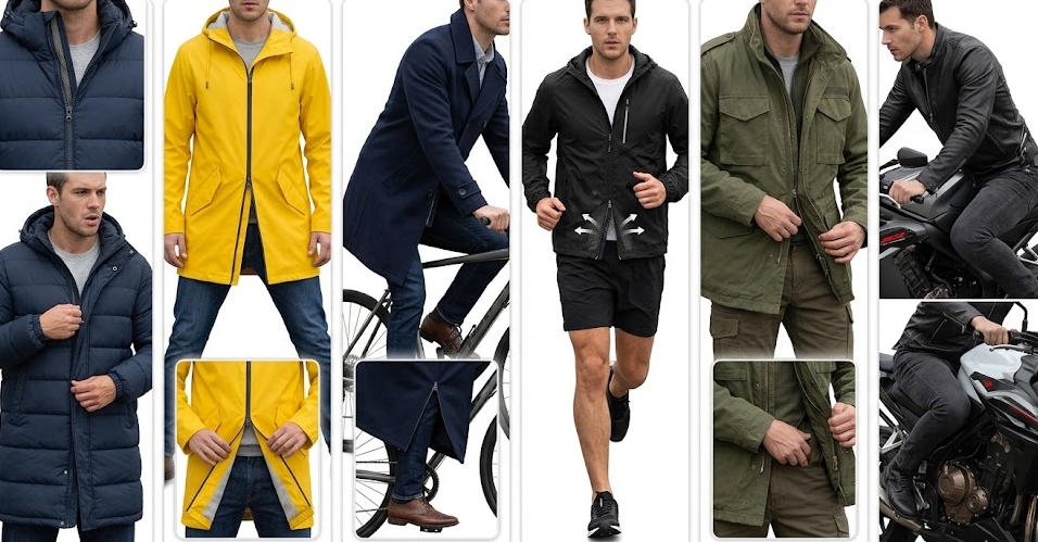 Applications of Two-Way Zippers for Different Types of Jackets