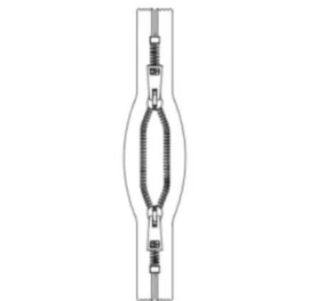 Drawings of two-way close-end Zippers