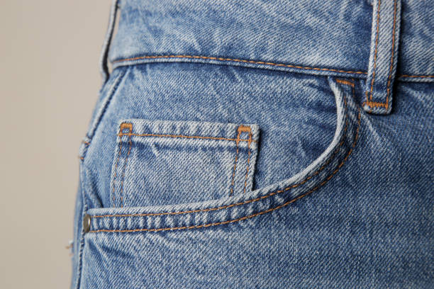 Tiny front pocket on denim pants