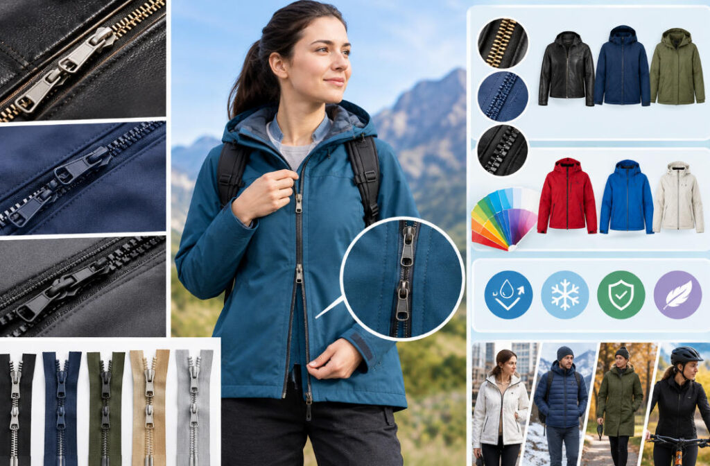 choosing two-way zippers for jackets