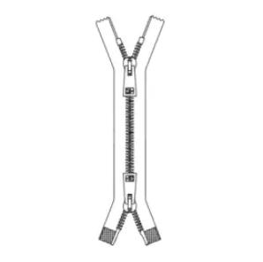 two-way separating zipper